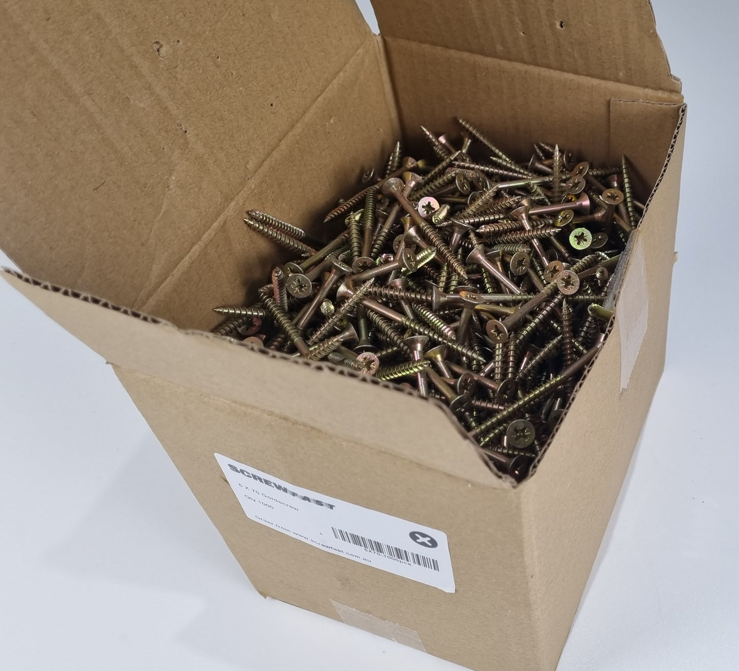 1000 of 5X70mm (10g) Wood Screw
