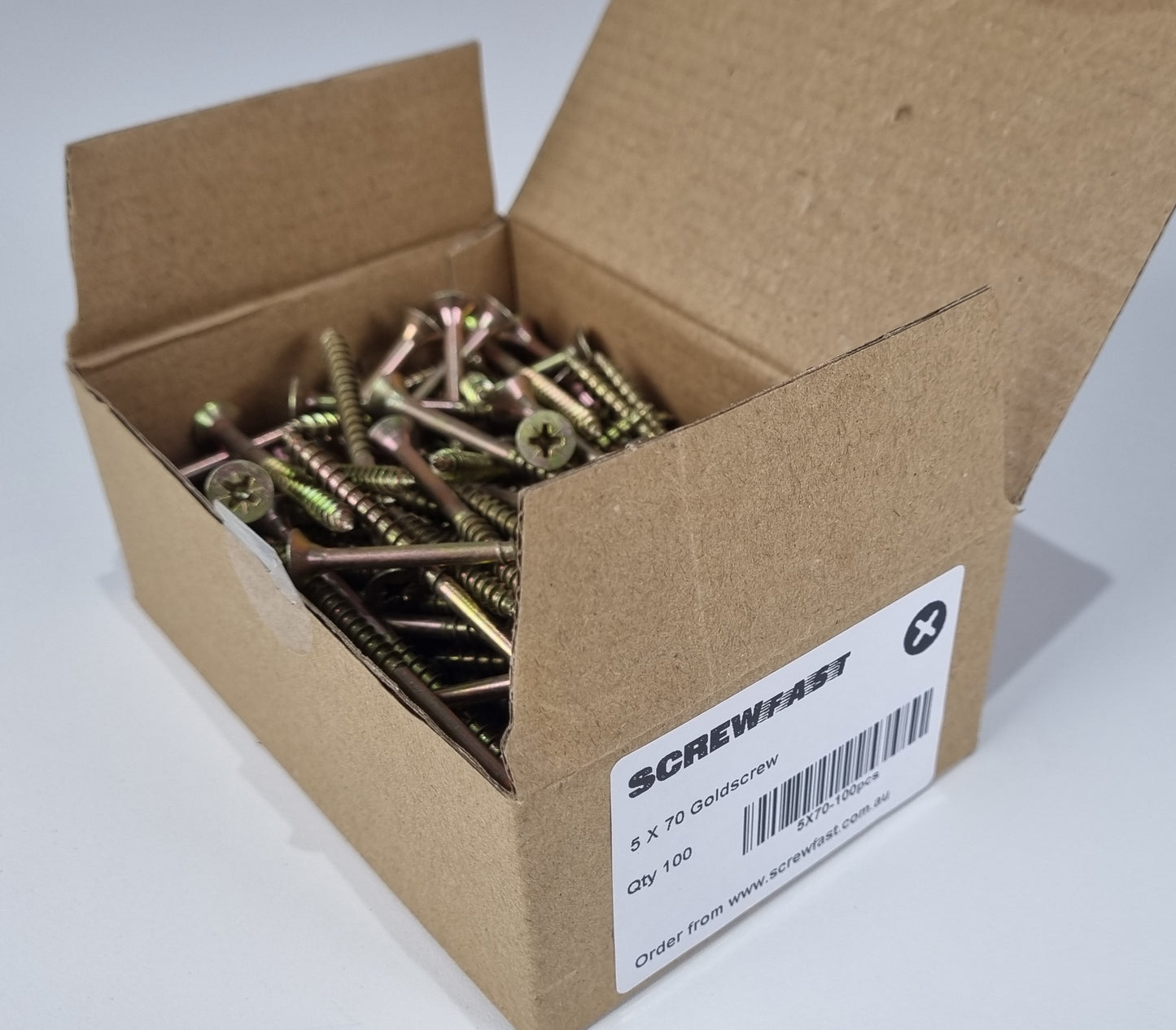 100 of 5X70mm (10g) Wood Screw