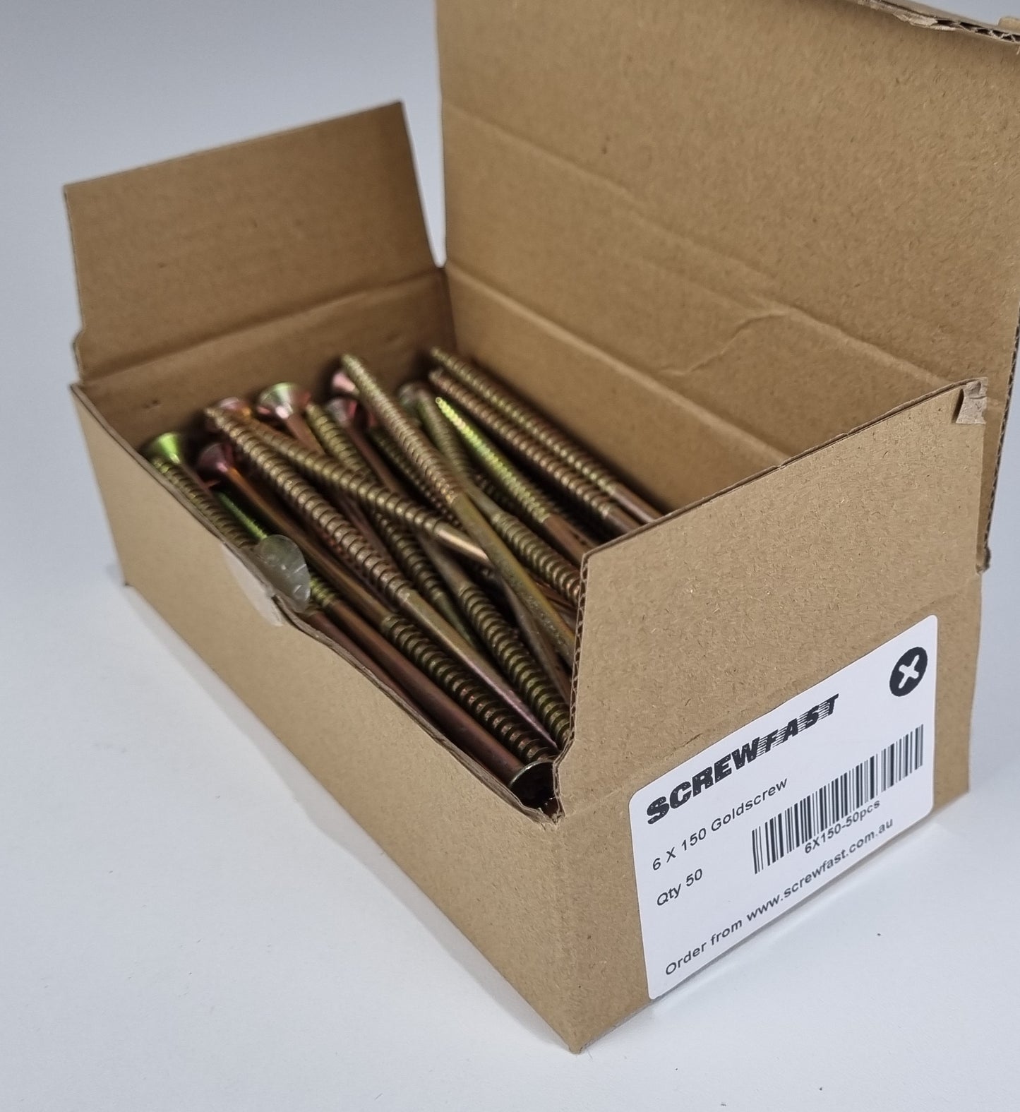 50 of 6X150mm (12g) Wood Screw