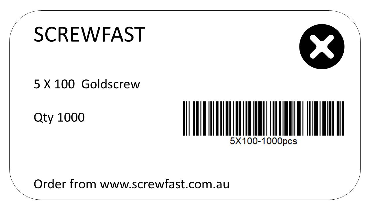 5x100mm (10g) Wood Screw TEST PRODUCT