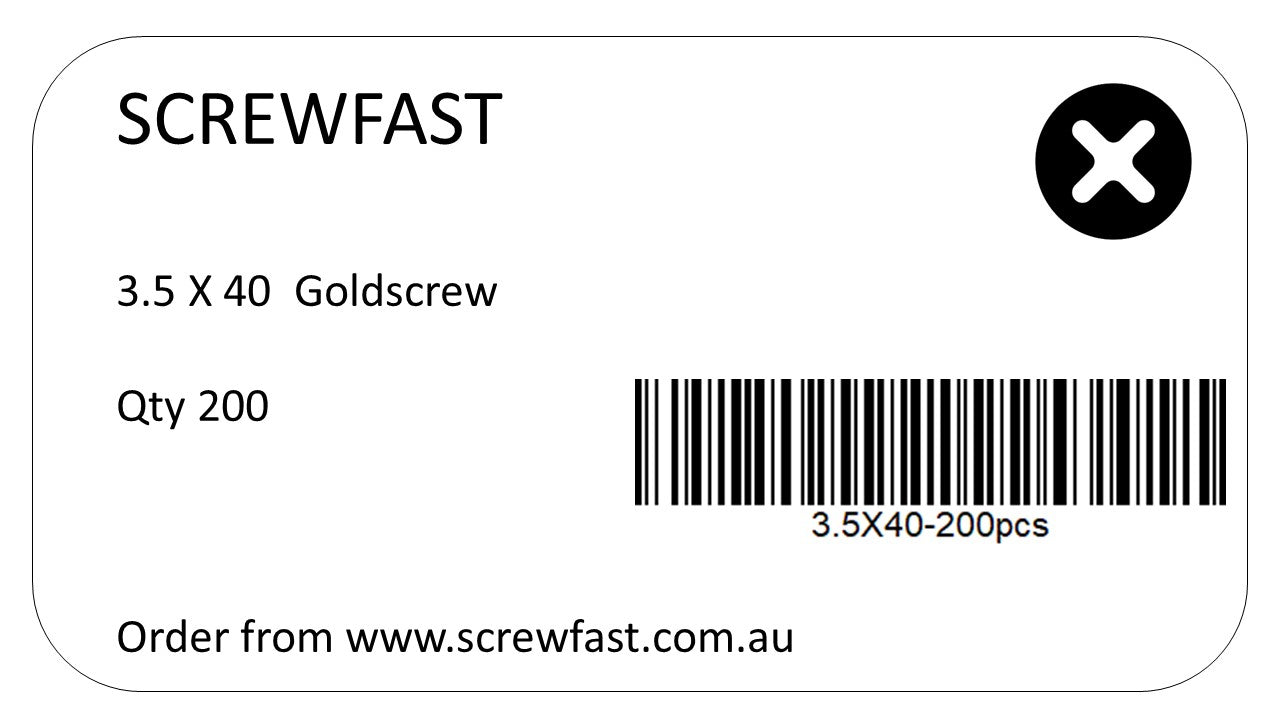 3.5x40mm (6g) Wood Screw TEST PRODUCT